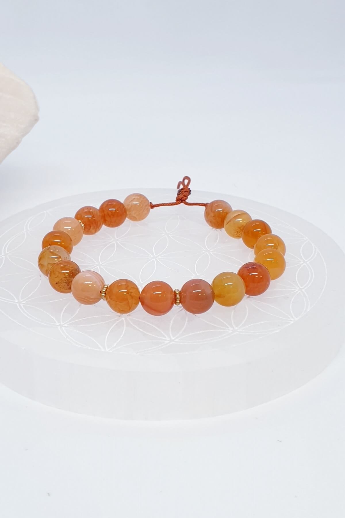 Karnelyan Doğal Taş Bileklik