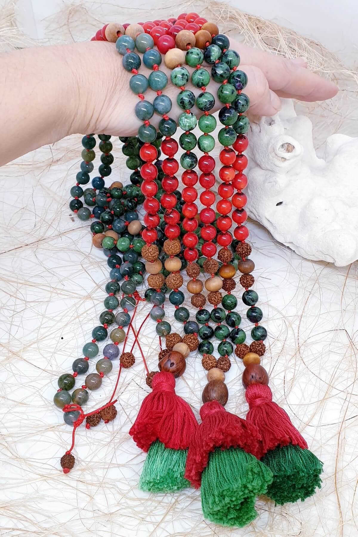 Kök Çakra 108 Mala Kolye 