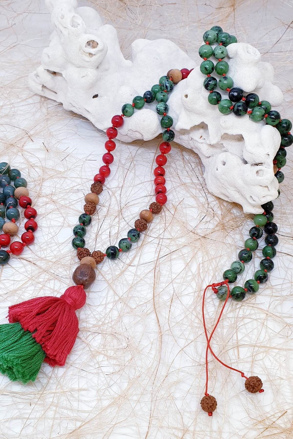 Kök Çakra 108 Mala Kolye 