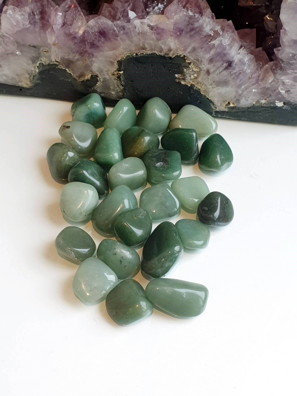 Kristal Izgaralar için Küçük tamburlu Aventurin taşı