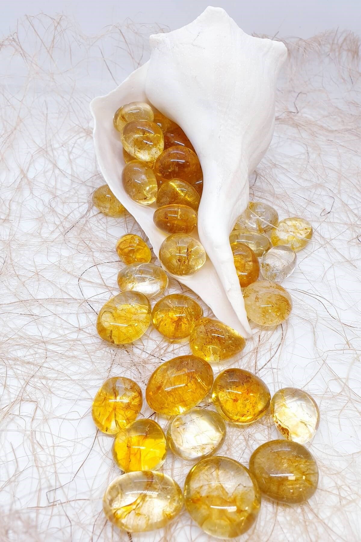 Kristal Izgaralar İçin Sitrin Doğal Taş