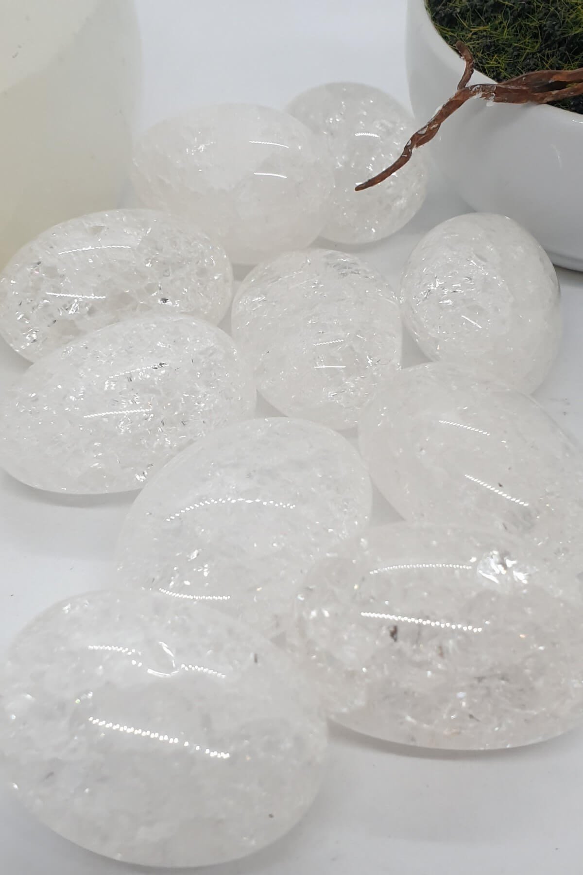 Kristal Izgaralar İçin Tamburlanmış Necef Taşı