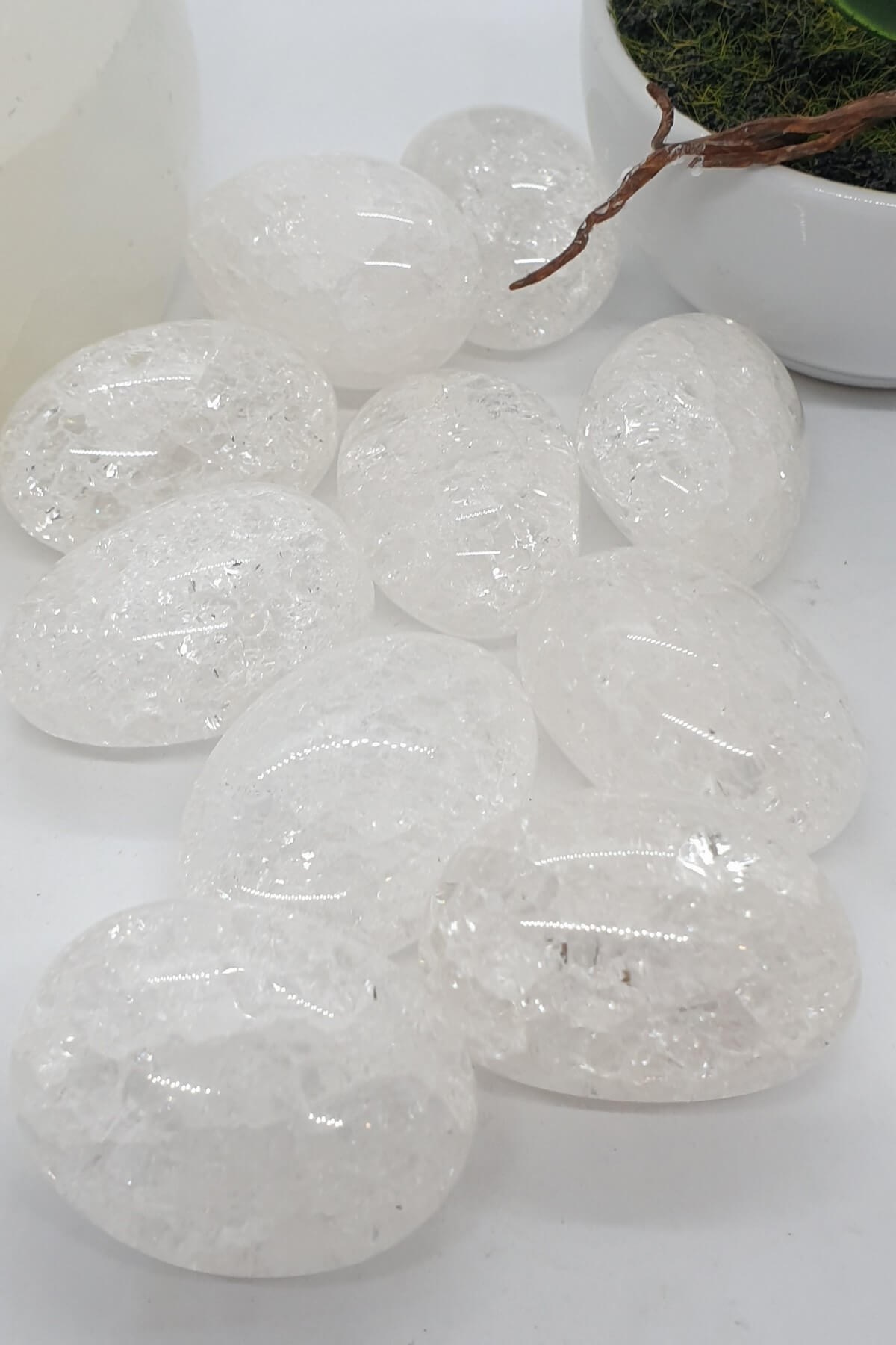 Kristal Izgaralar İçin Tamburlanmış Necef Taşı