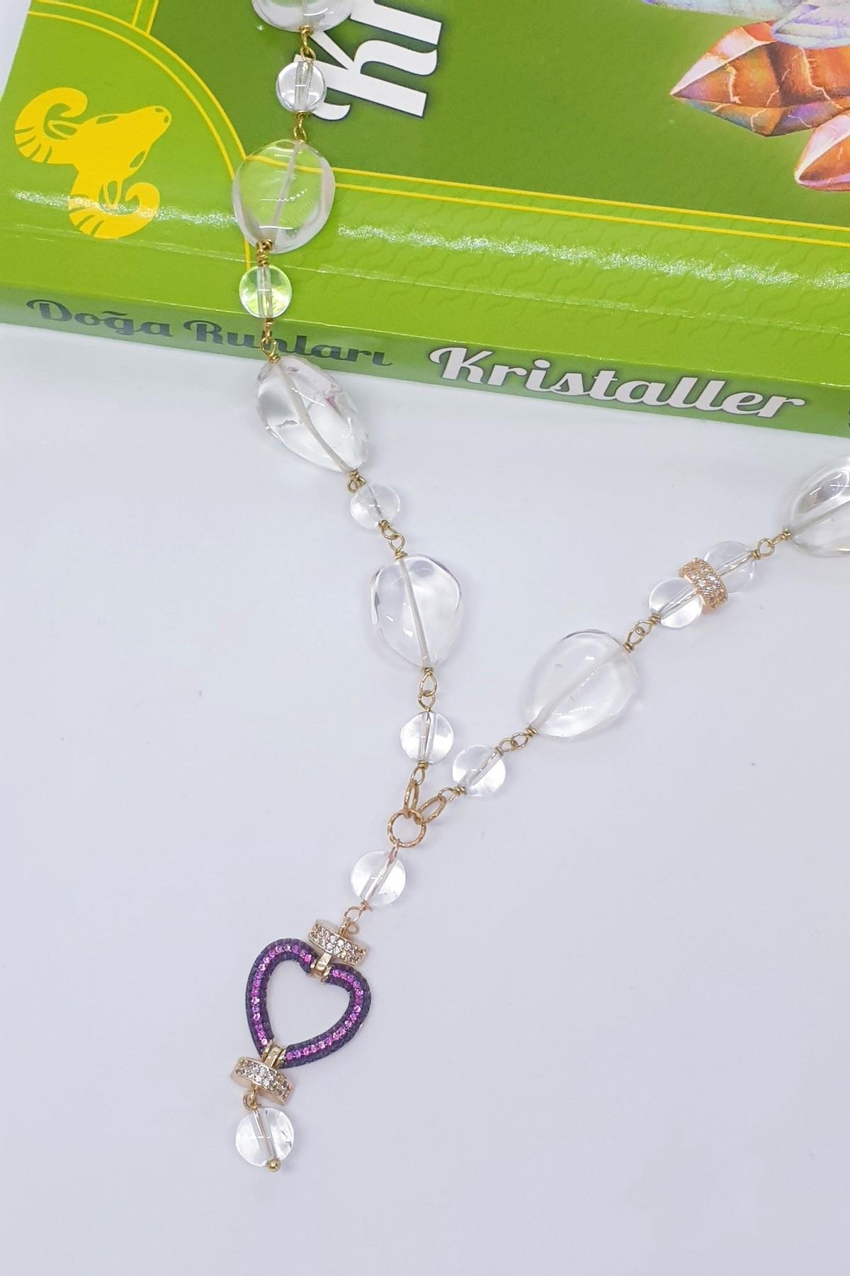 Kristal Kuvars Elegant Butik Kolye