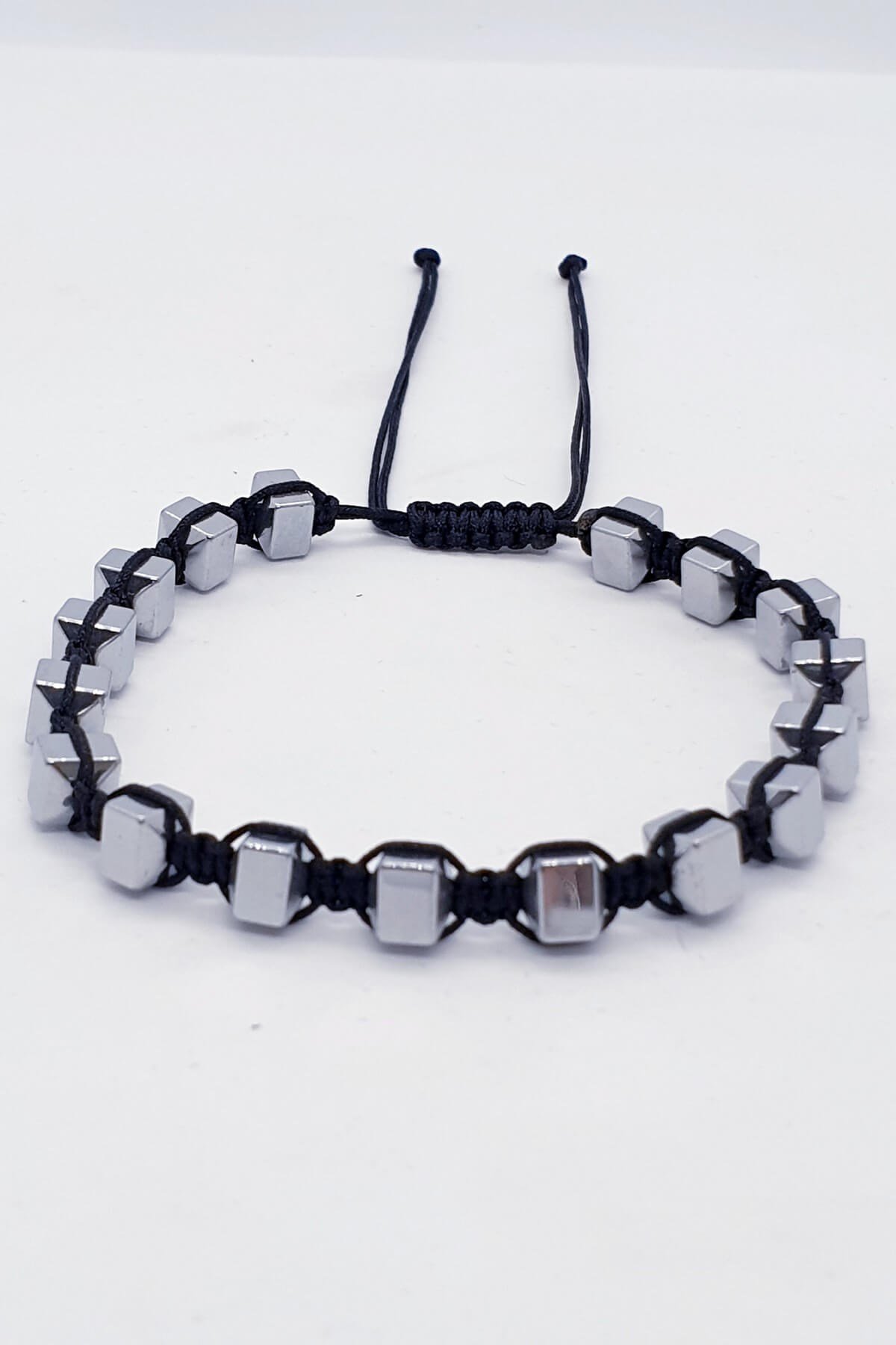 Küp Şeklinde Hematit Erkek Bileklik