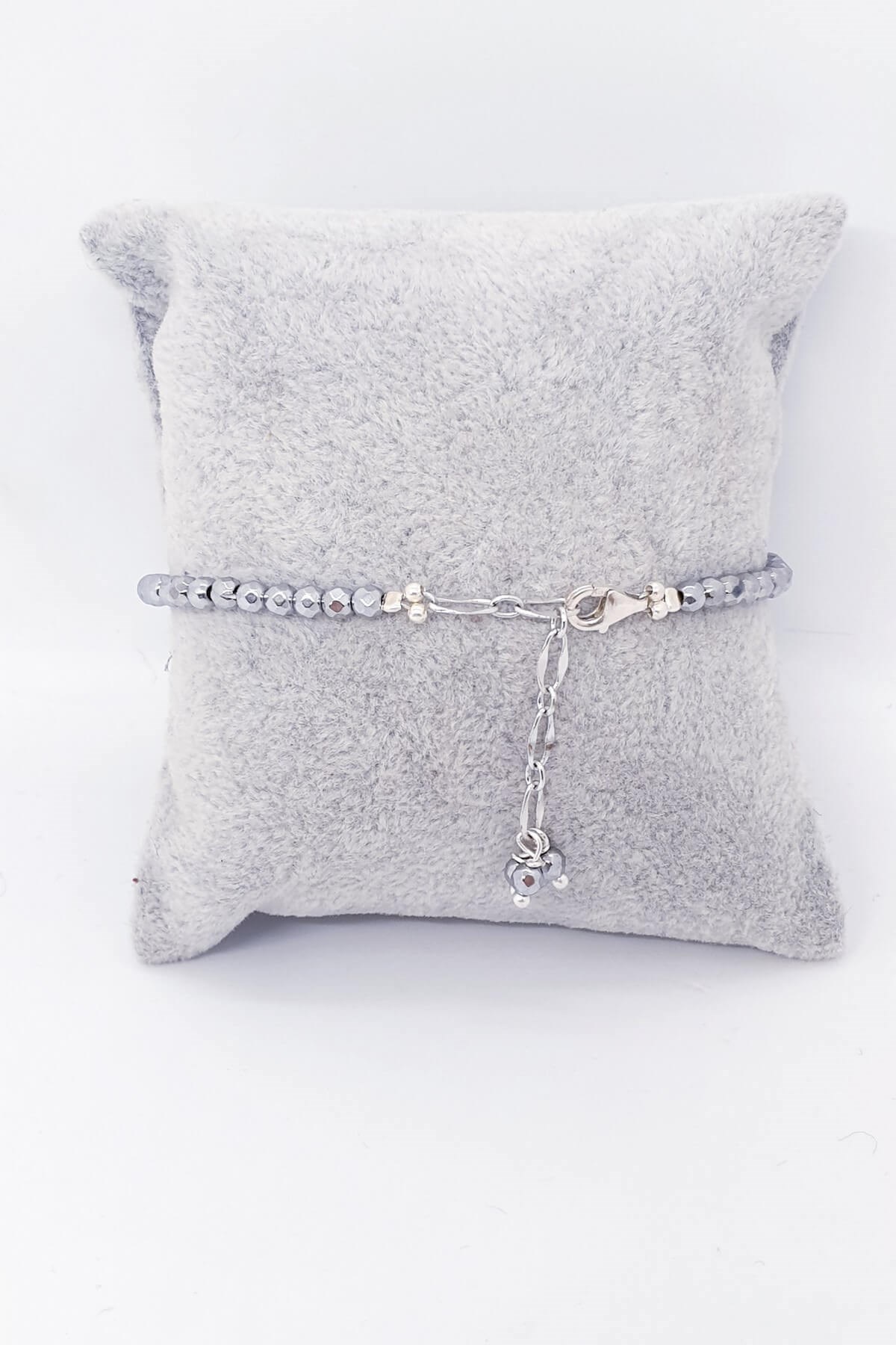 Mavi Boncuklu Fatmanın Eli Hematit Bileklik