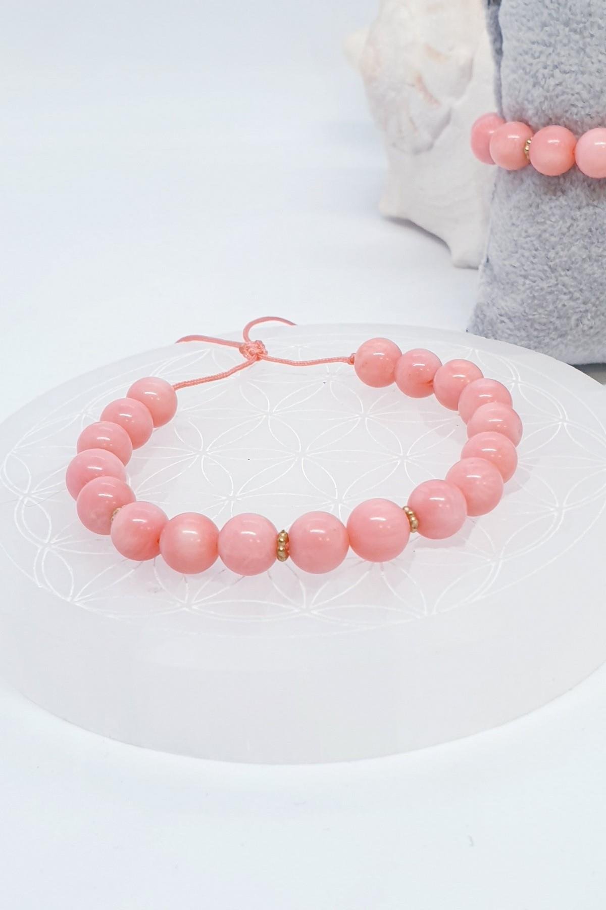 Pembe Mercan Bileklik