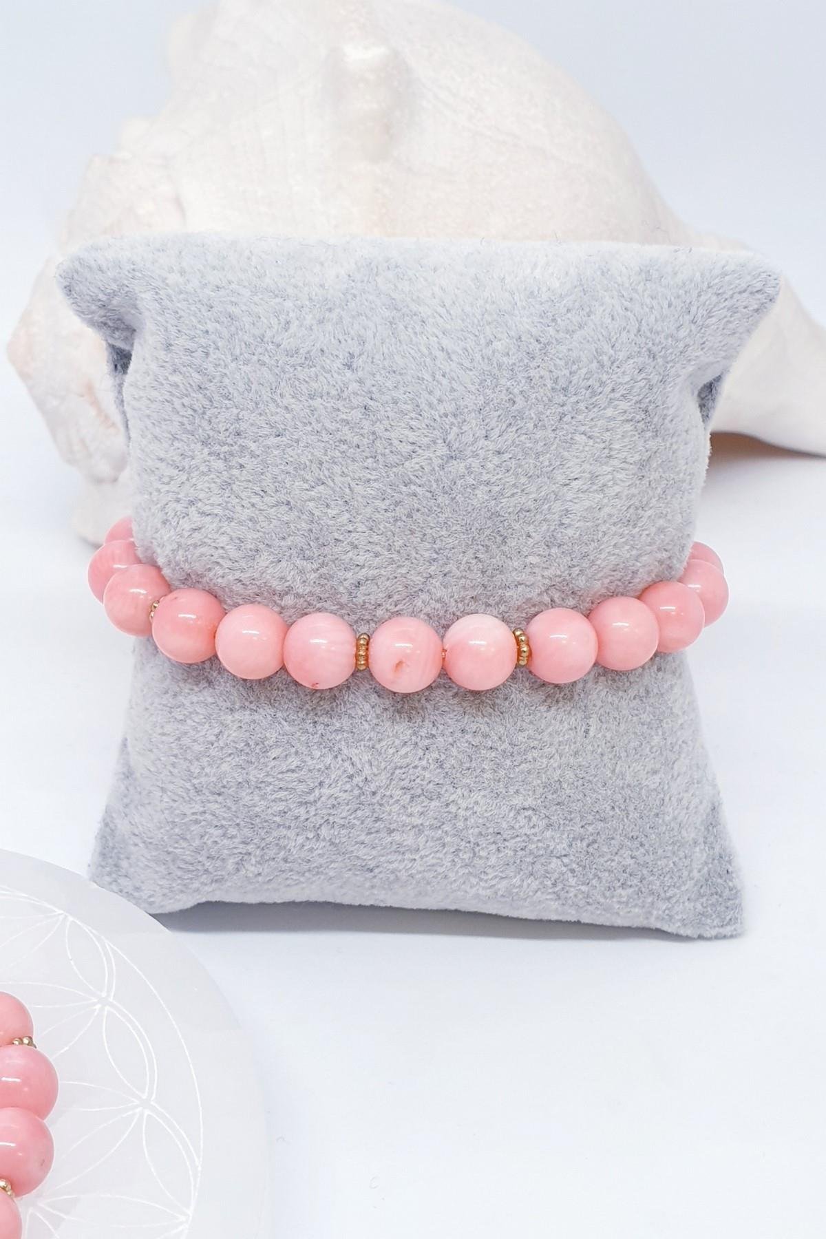 Pembe Mercan Bileklik