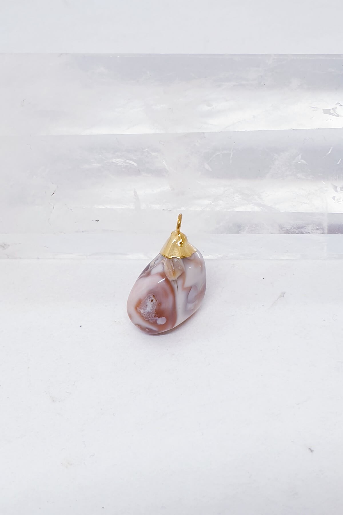 Pembe Opal Kolye Ucu
