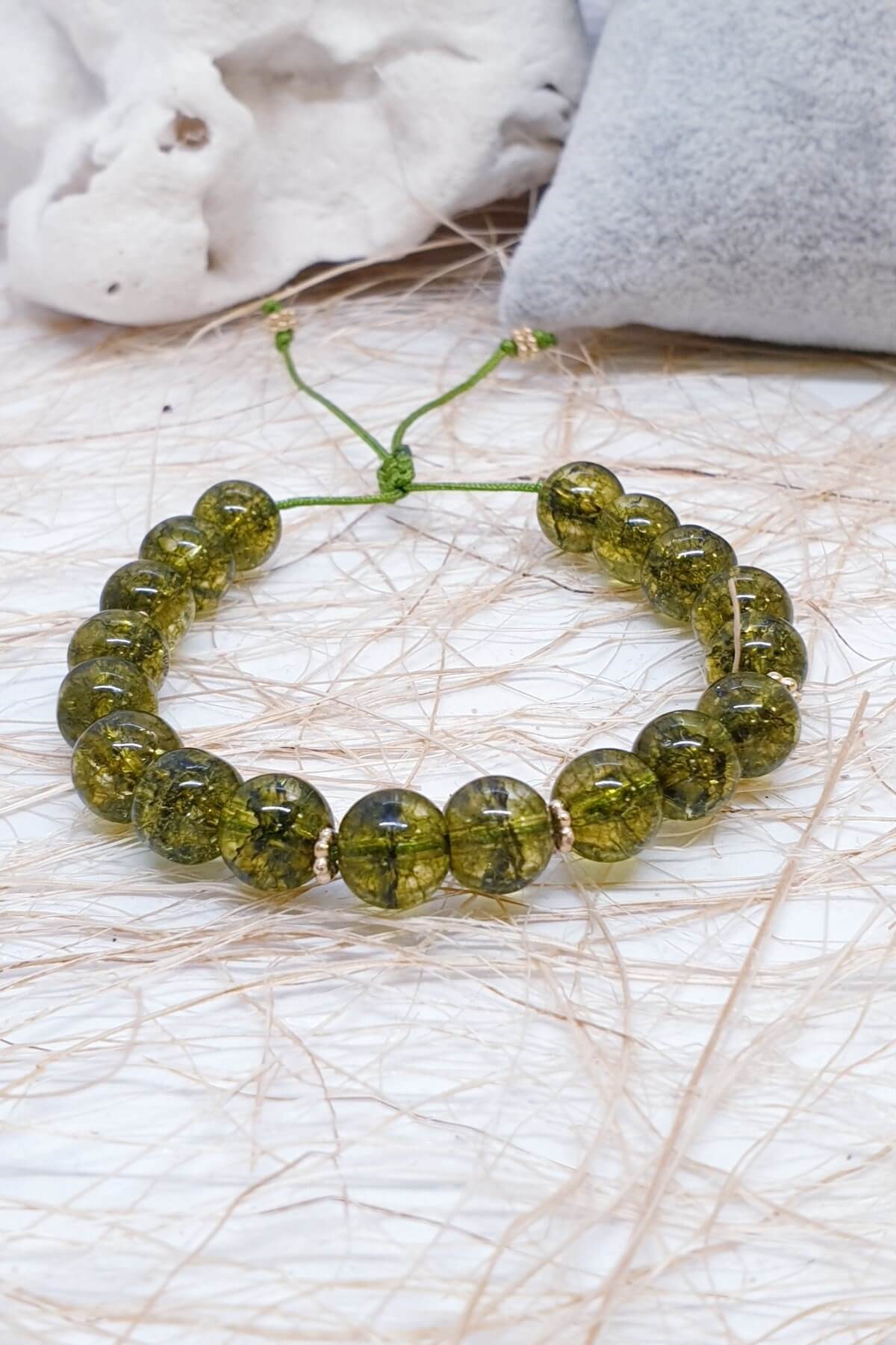Peridot Doğal Taş Bileklik