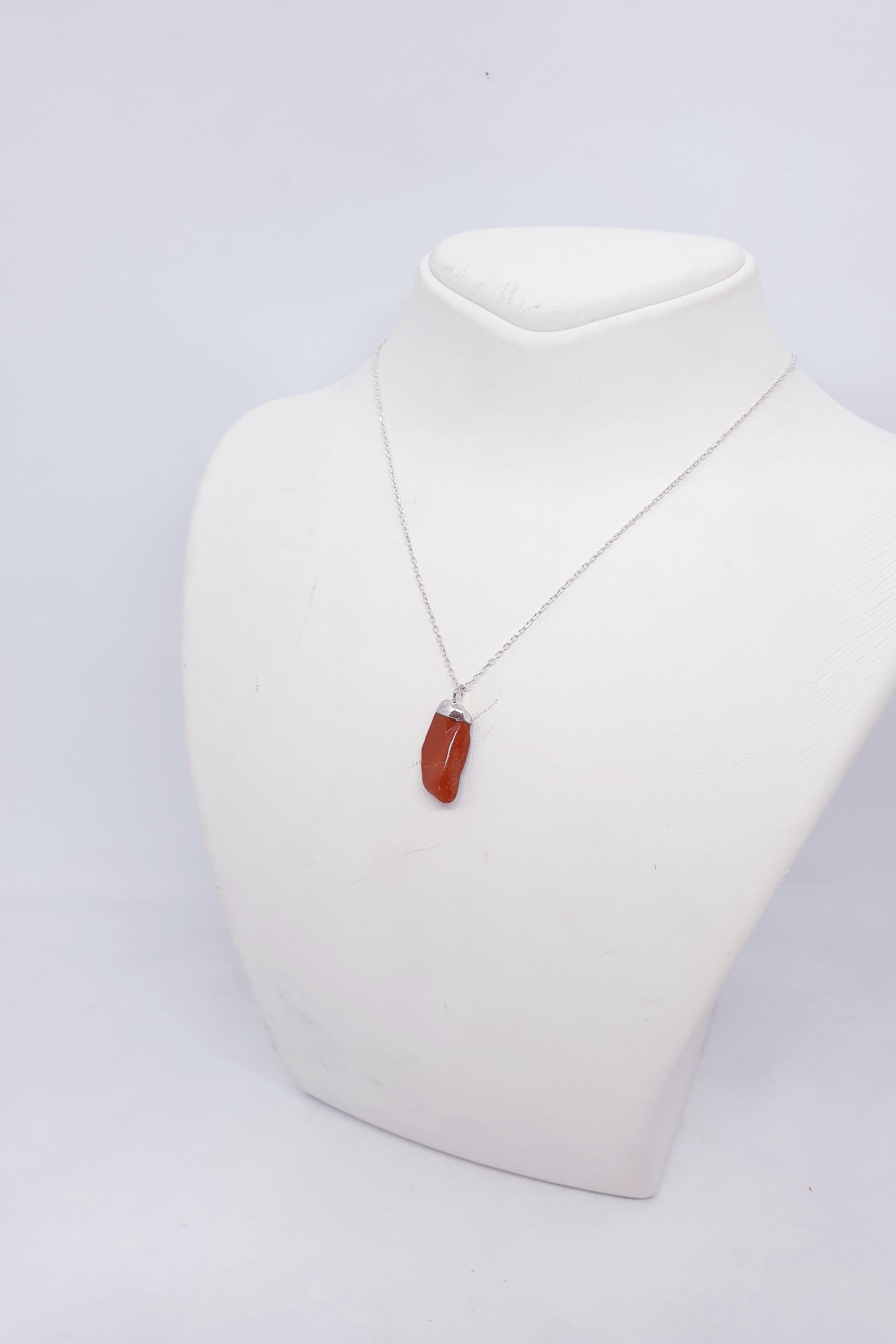 Red Jasper Doğal Taş Kolye