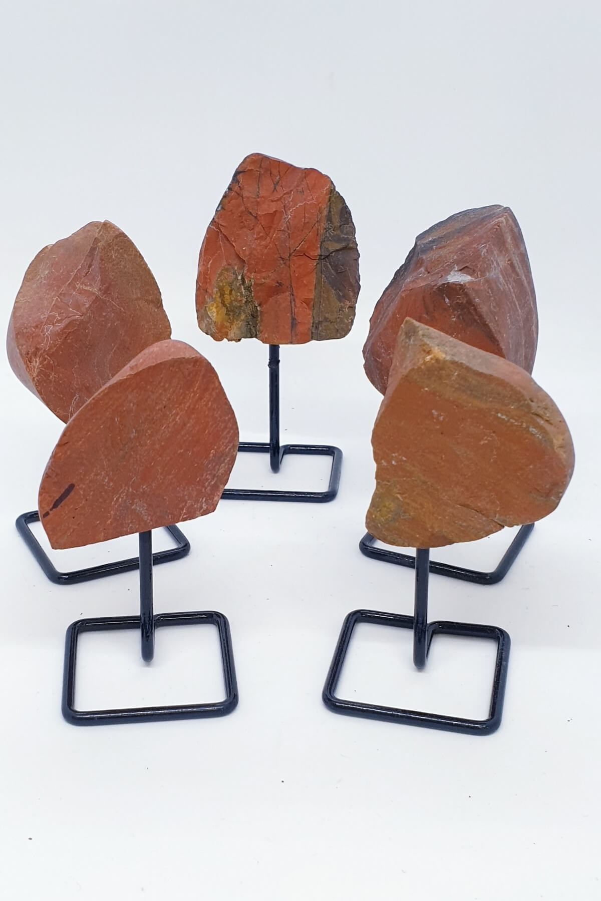 Red Jasper Doğal Taş Standlı Parça