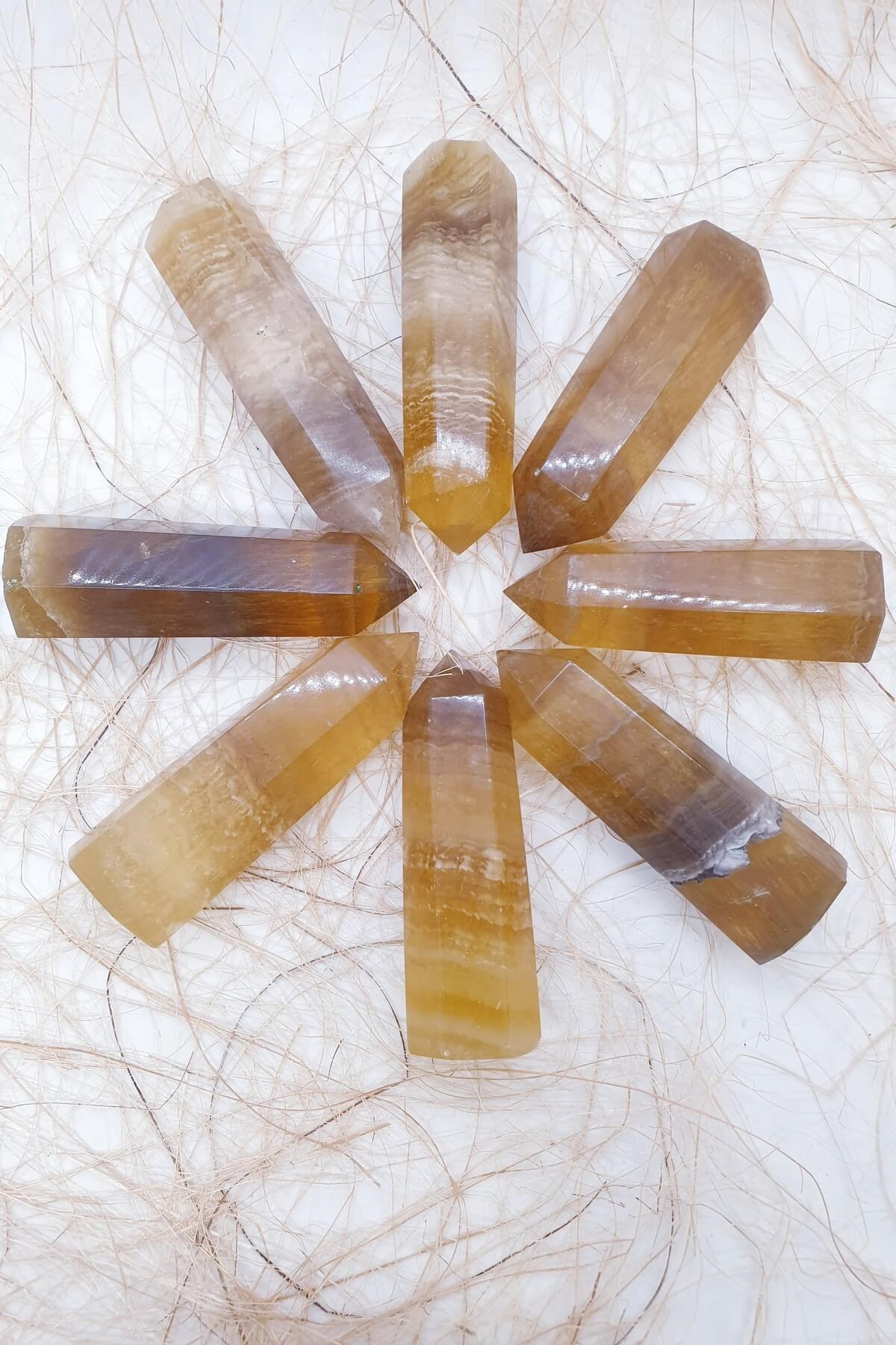 Sarı Florit Obelisk Doğal Taş