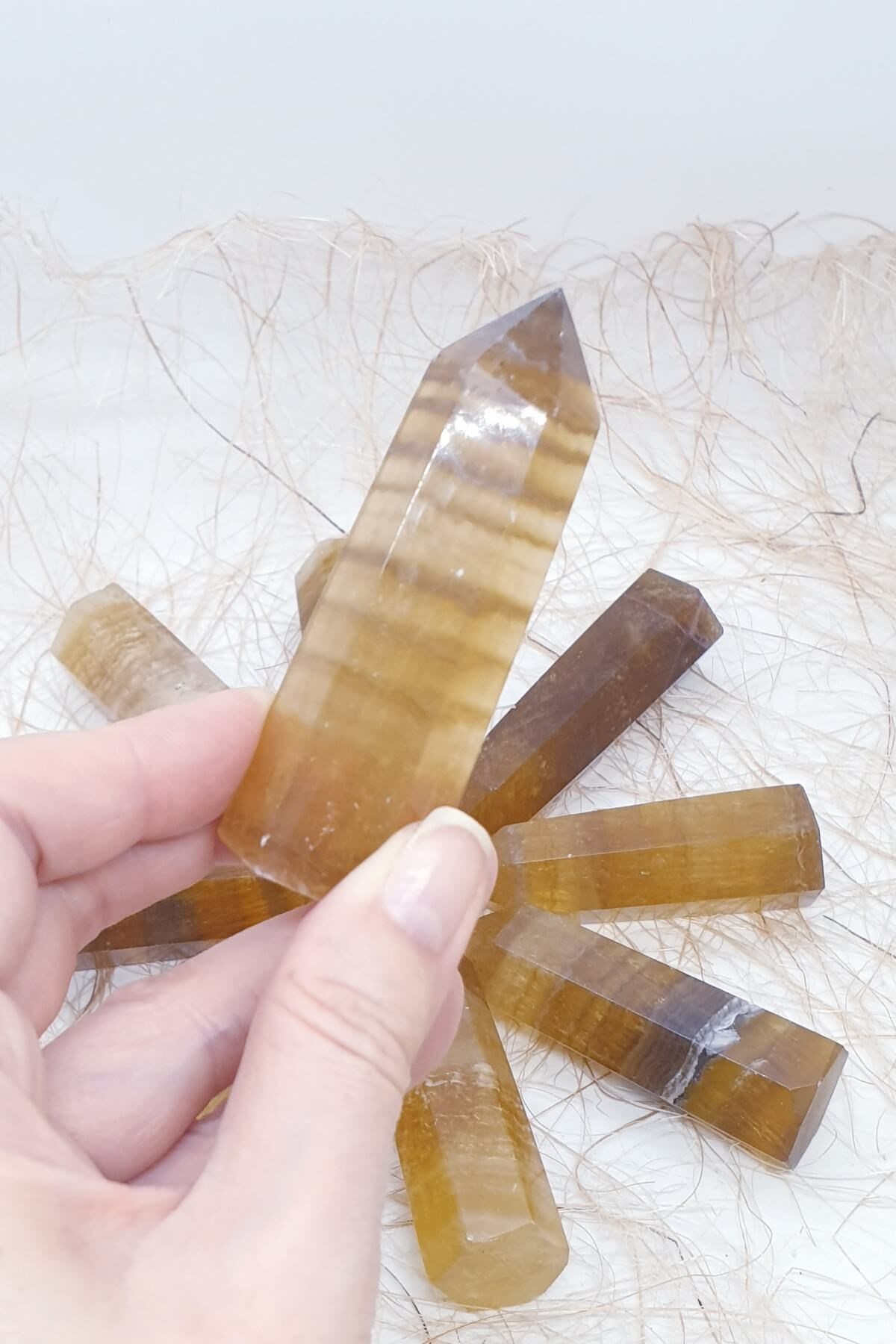 Sarı Florit Obelisk Doğal Taş