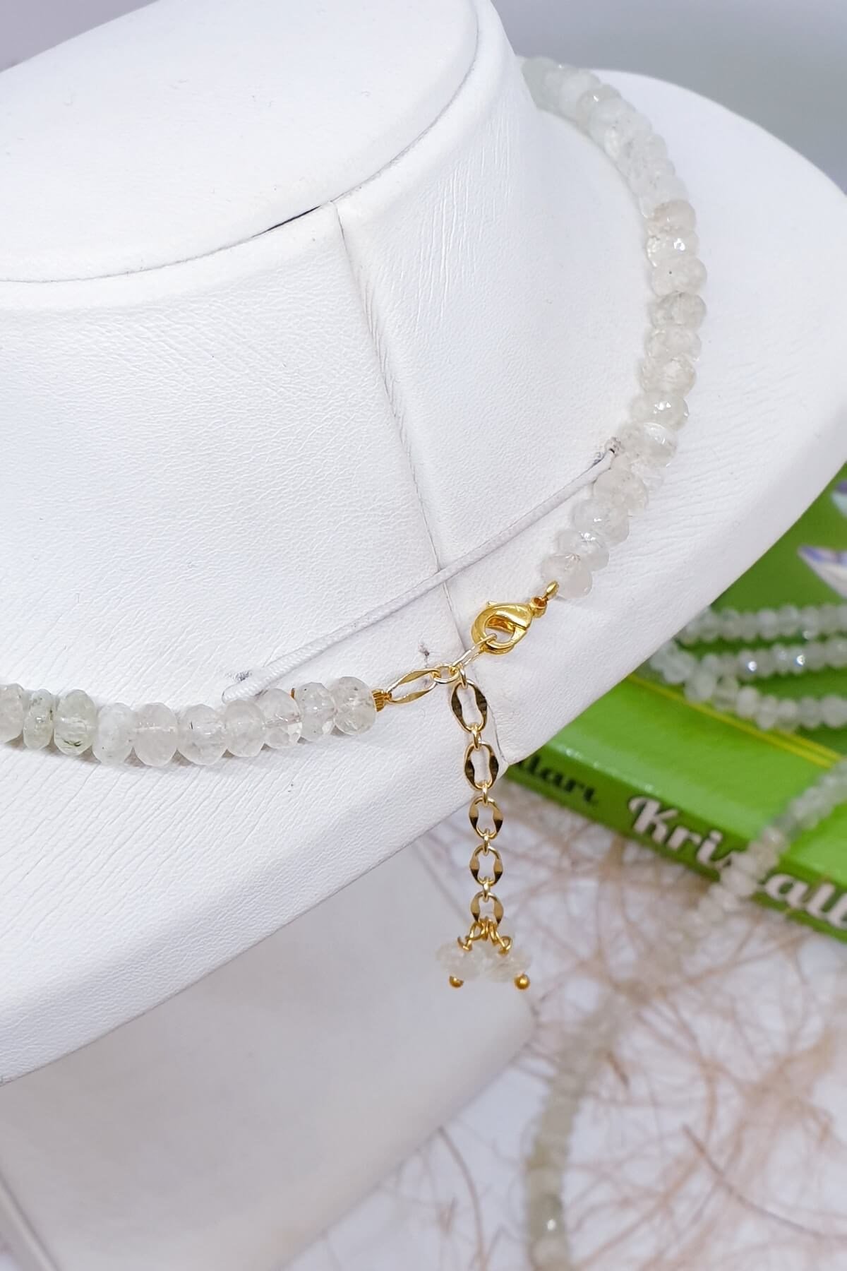 Şeffaf Opal Doğal Taş Kolye