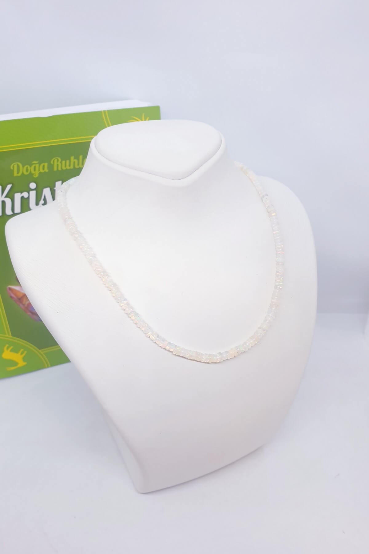 Şeffaf Opal Doğal Taş Kolye