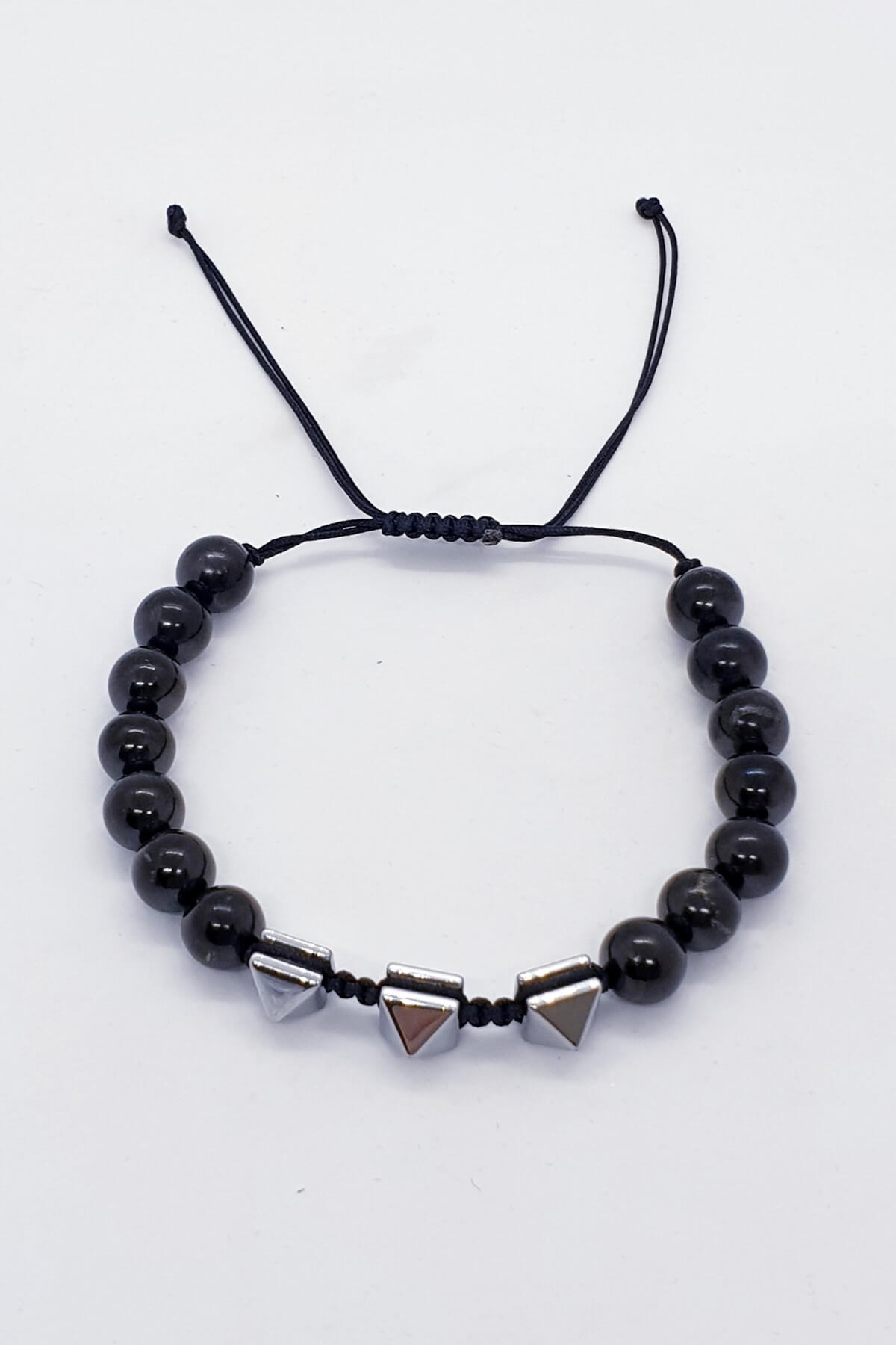 Shungit Hematit Erkek Bileklik