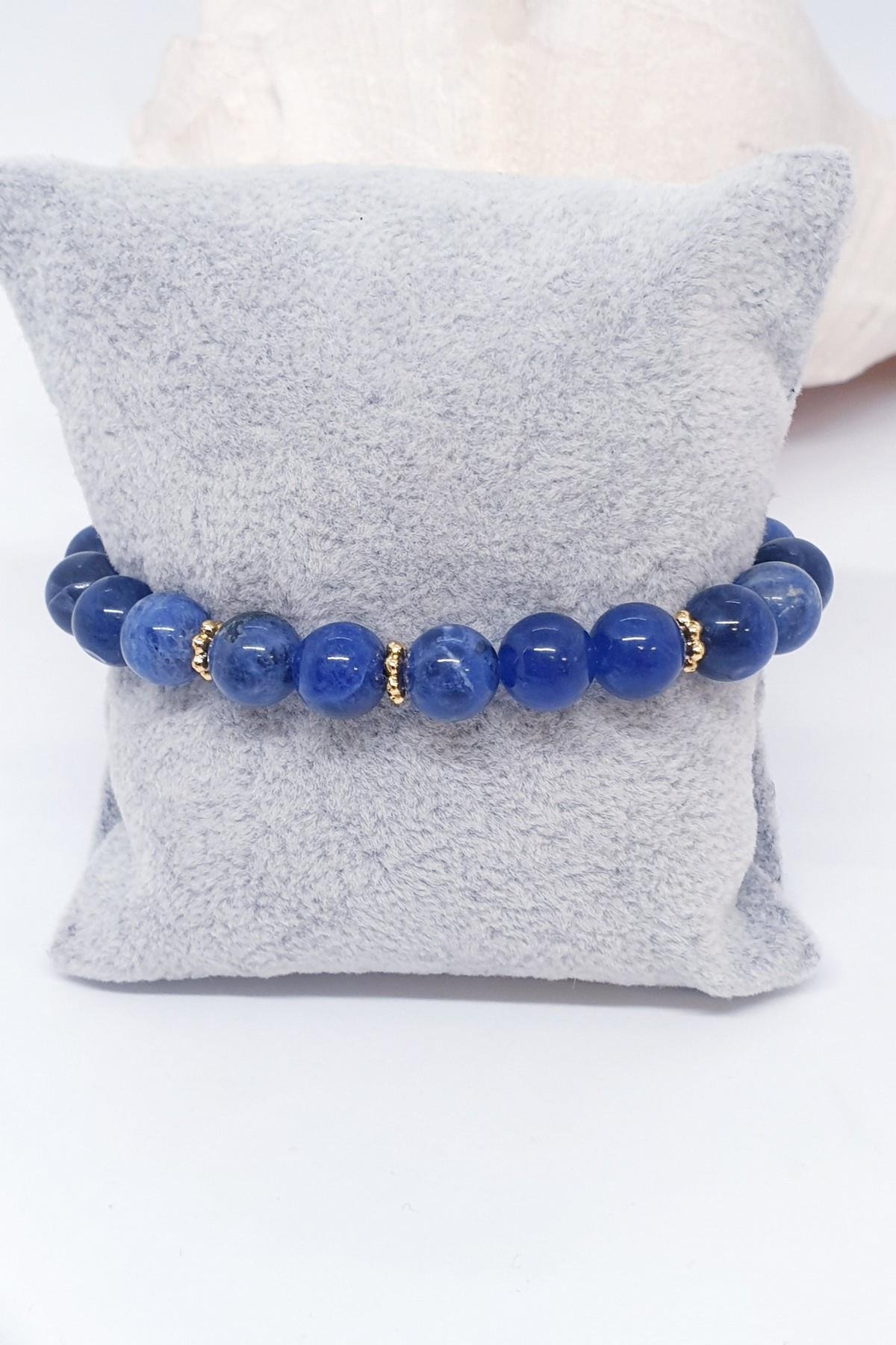 Sodalit Doğal Taş Bileklik