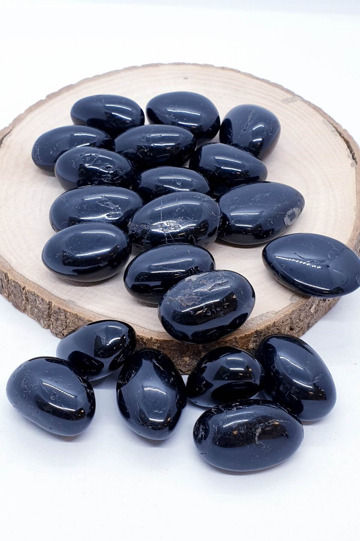 Tamburlanmış Kristal Izgaralar İçin Obsidyen Doğal Taş