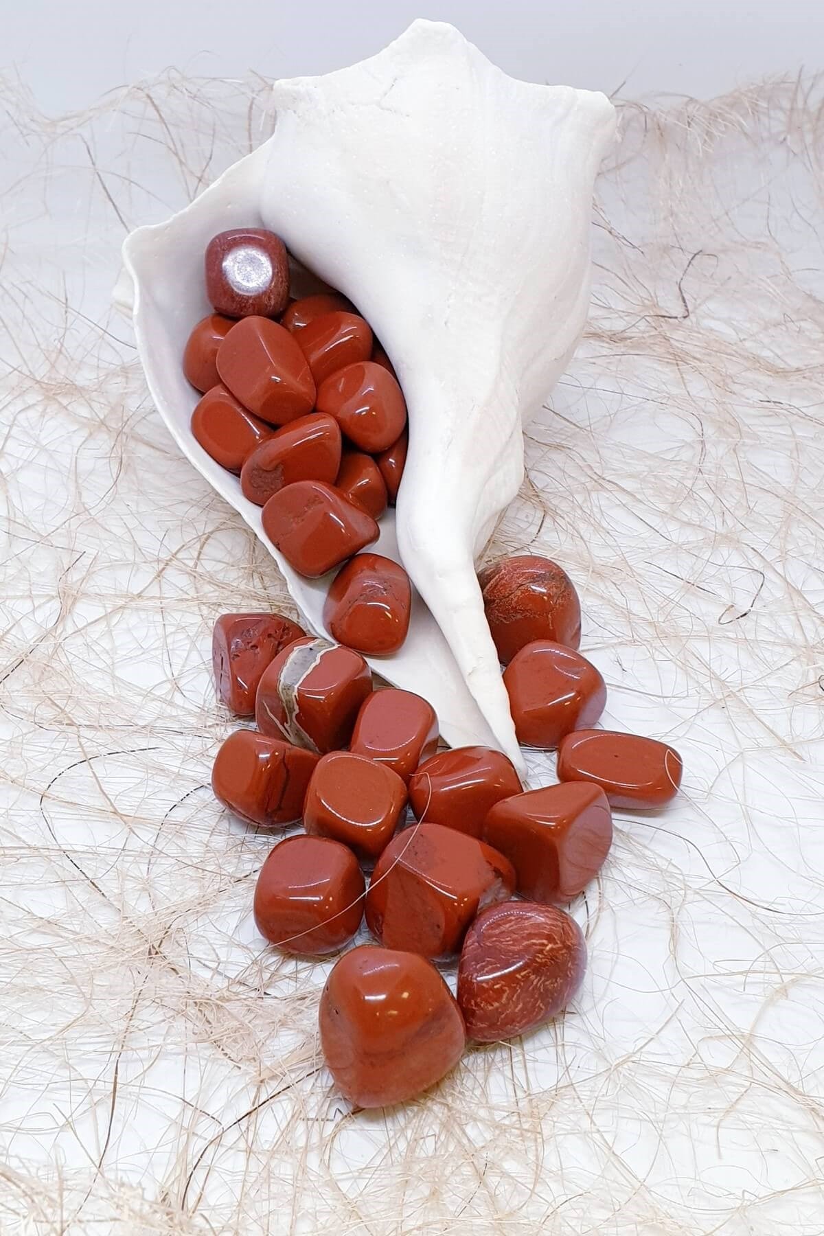 Tamburlanmış Kristal Izgaralar İçin Red Jasper