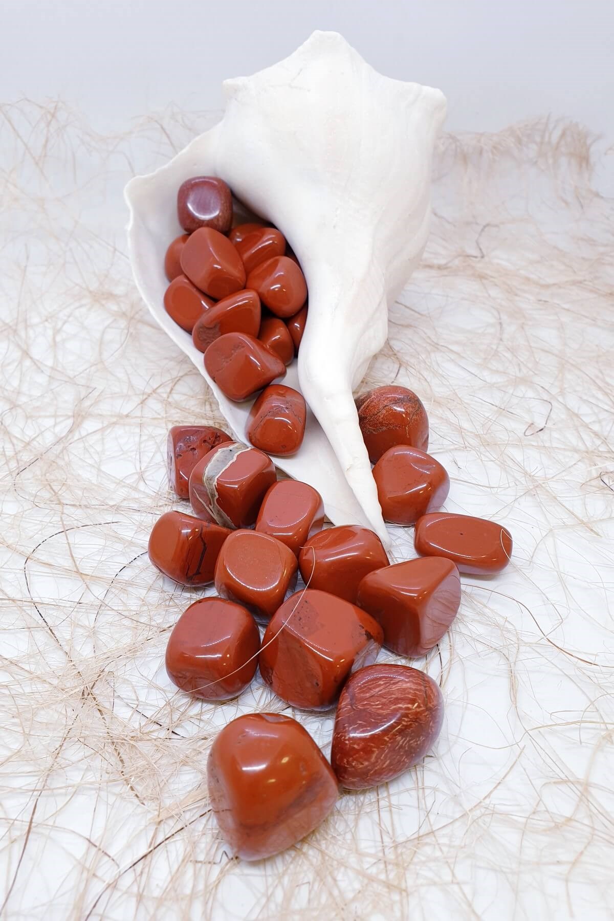 Tamburlanmış Kristal Izgaralar İçin Red Jasper