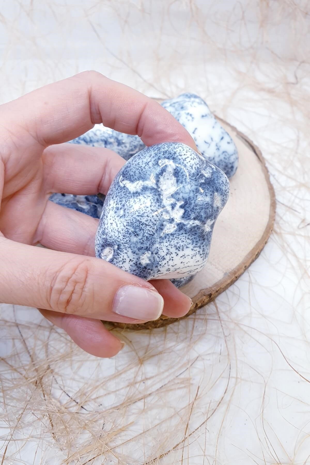 Tamburlanmış Opal Doğal Taşı