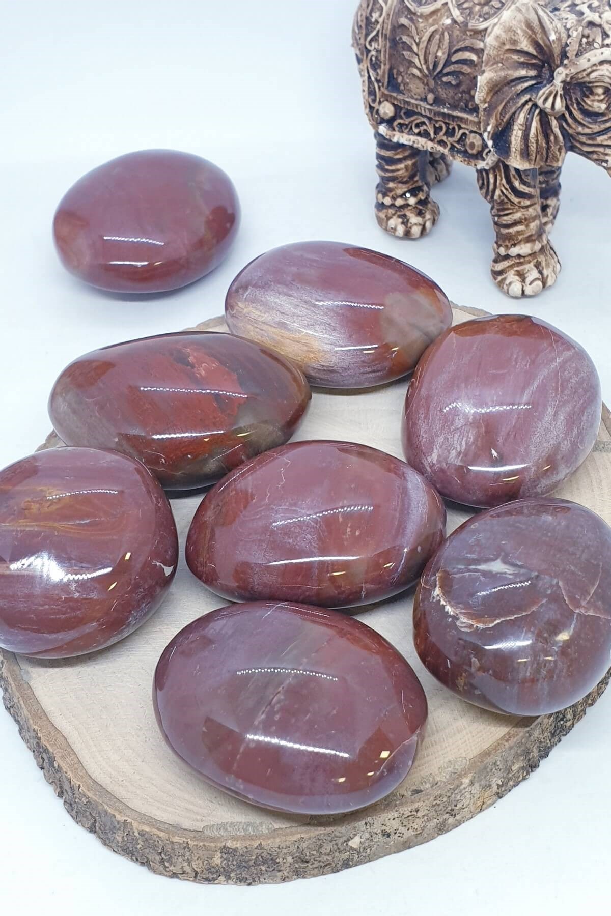 Tamburlu Bireşli Jasper Doğal Taş