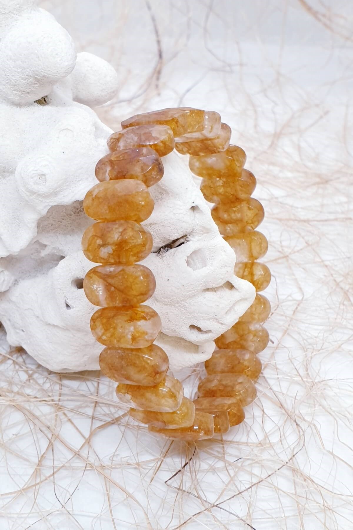 Tamtur Lastikli Sitrin Bileklik