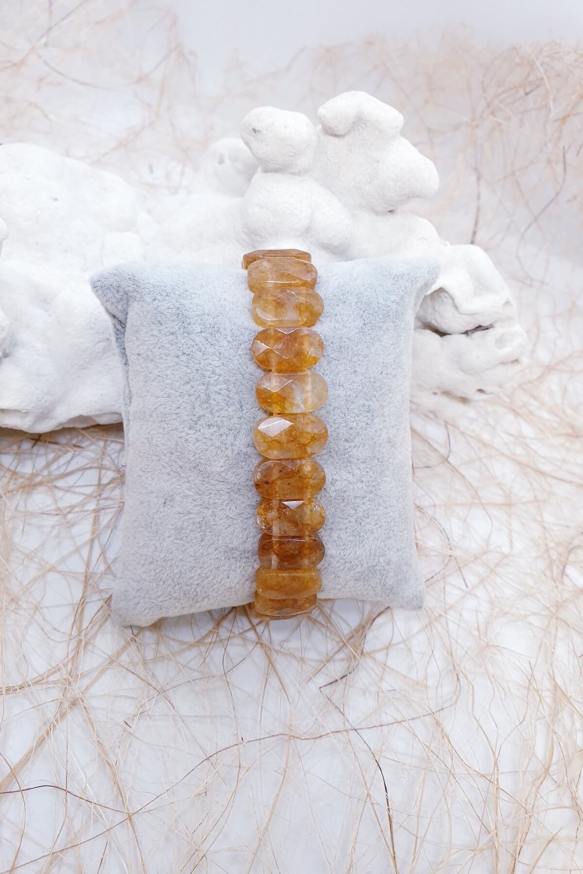 Tamtur Lastikli Sitrin Bileklik