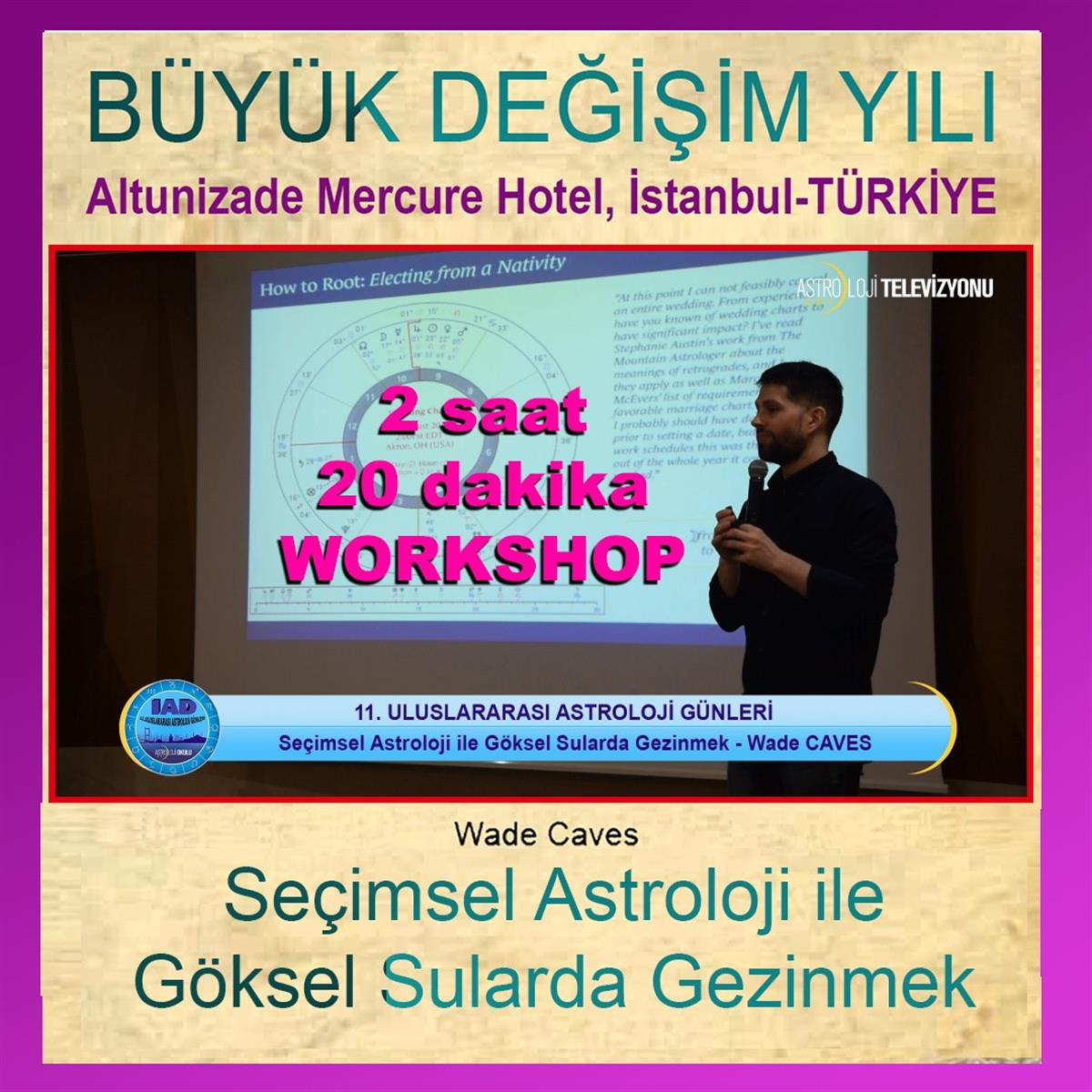 Wade Caves WORKSHOP- Seçimsel Astroloji ile Göksel Sularda Gezinmek