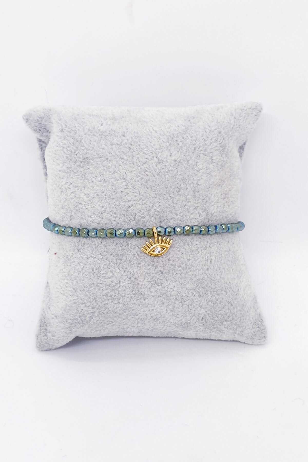 Yeşil Renk Hematit Doğal Taş Bileklik