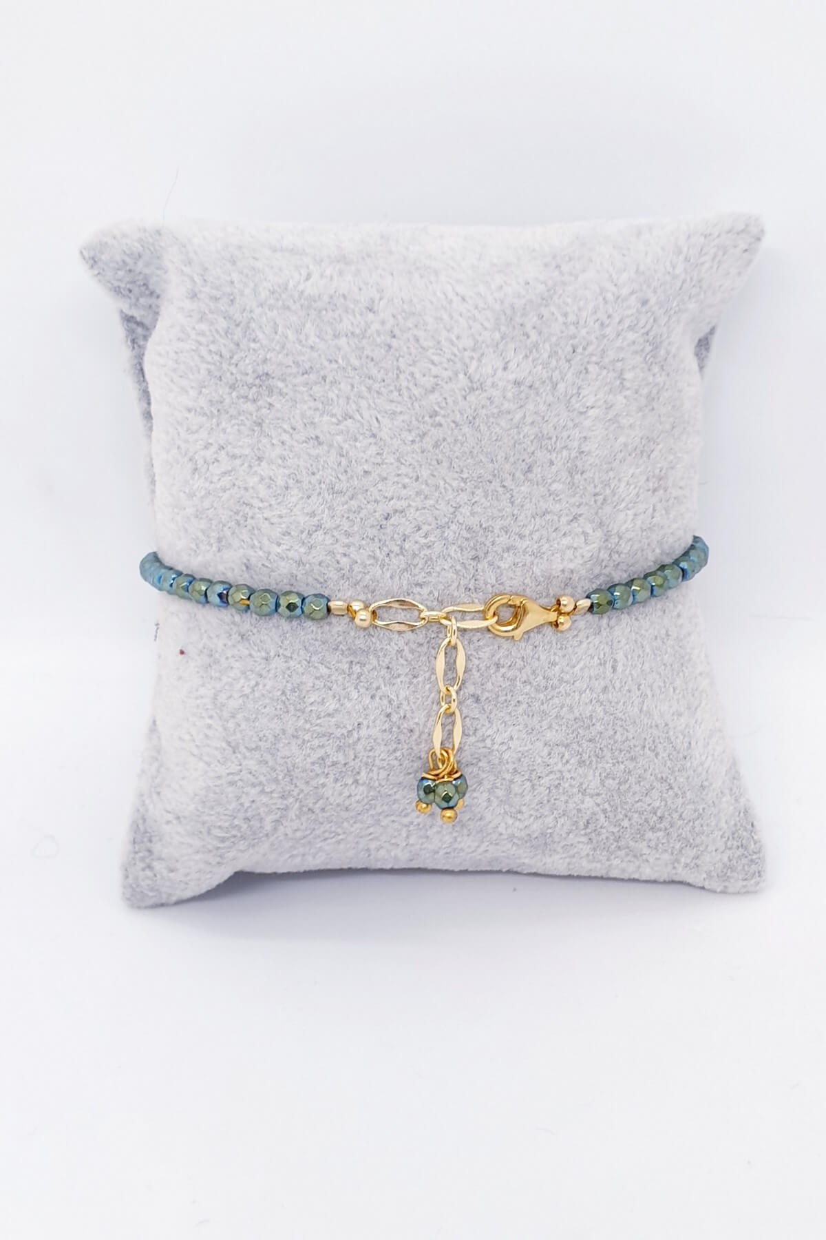 Yeşil Renk Hematit Doğal Taş Bileklik