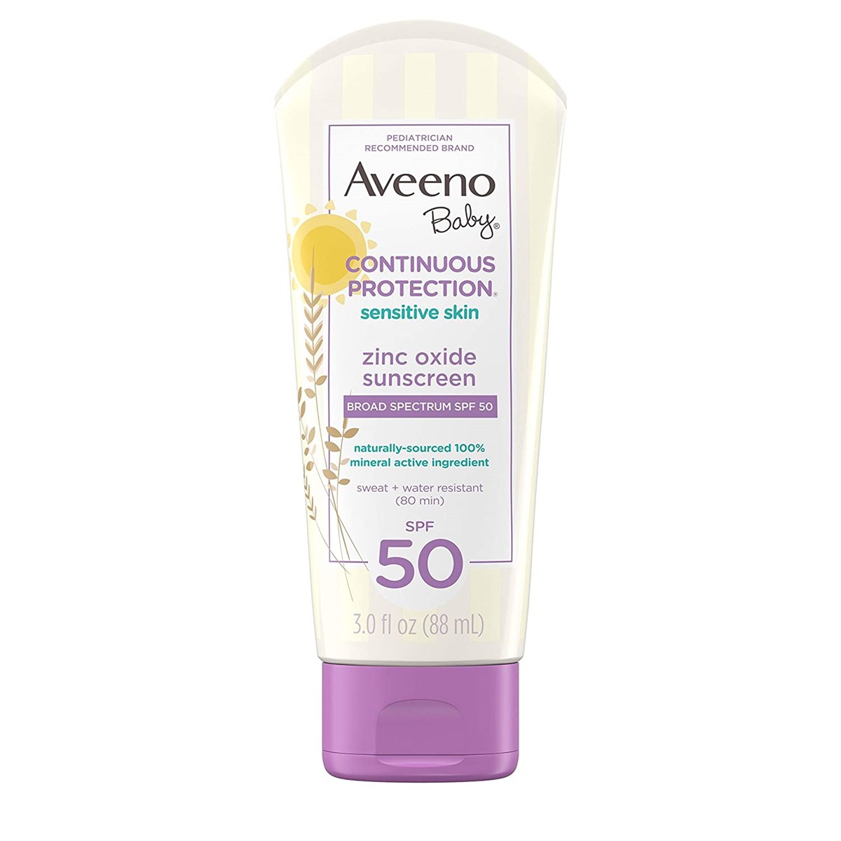 aveeno baby contınuous protection 50 spf
