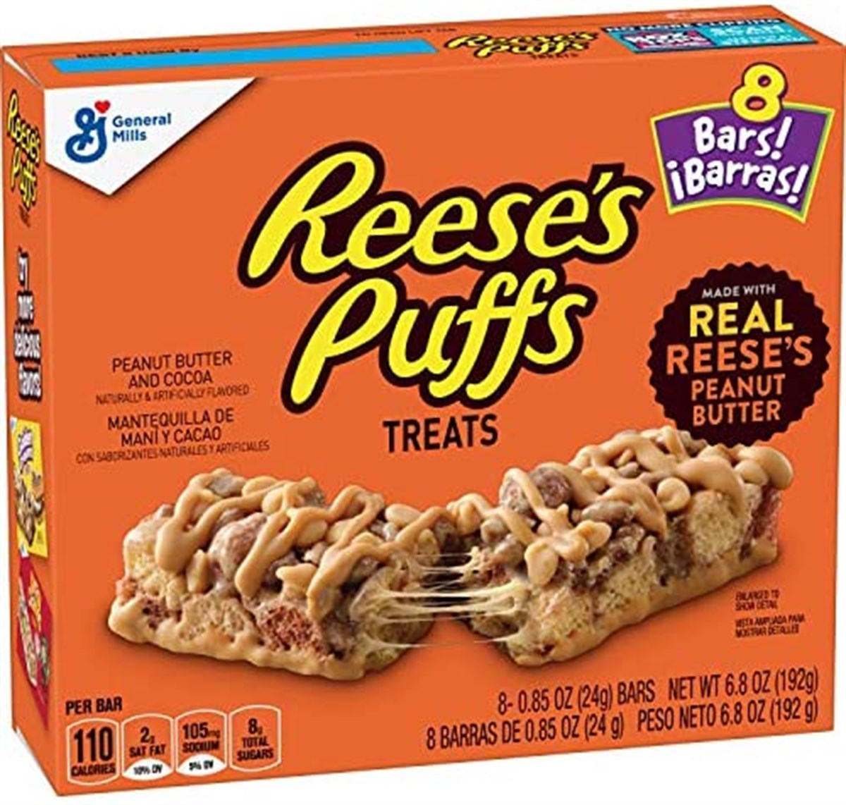 reeses puff treats bar 8 li