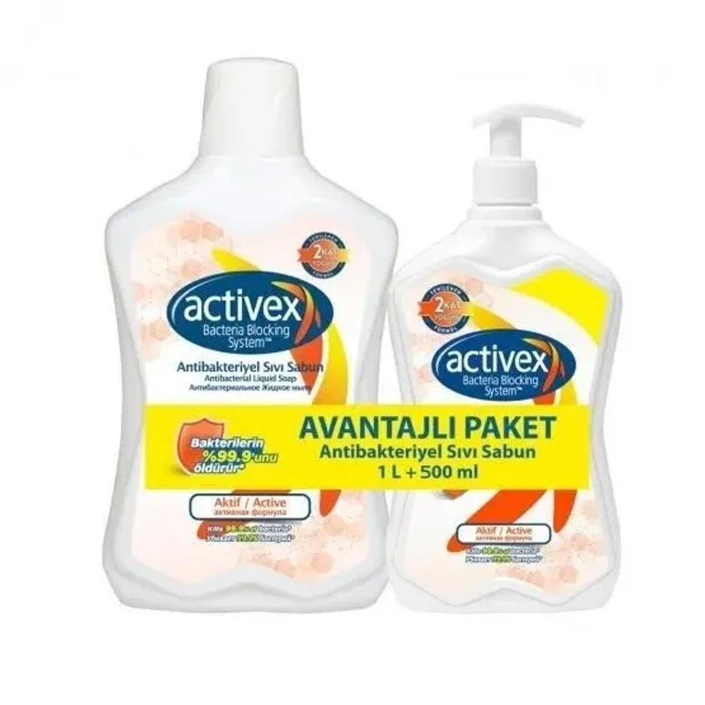 Katı, Sıvı SabunActivex Sıvı Sabun 1000+500 ml Aktif