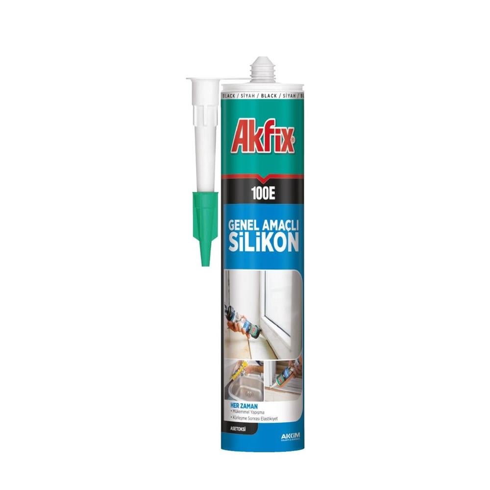 Yapı MarketAkfix 100E Genel Amaçlı Silikon 280 ml Şeffaf SA041