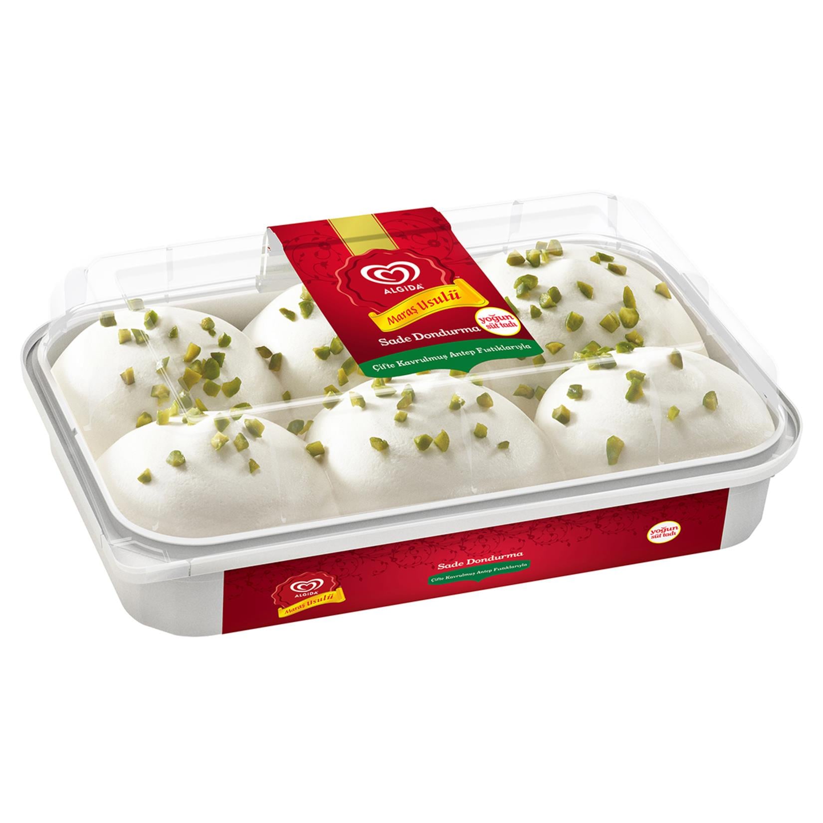 DondurmaAlgida Dondurma Maraş Usulü Sade 500 Ml Çifte Kavrulmuş Antep Fıstıklarıyla