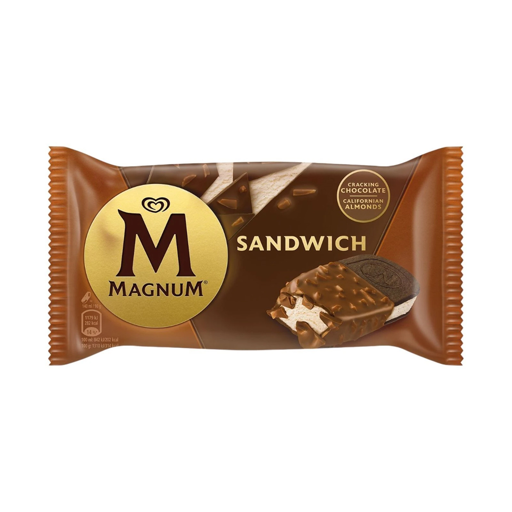 DondurmaAlgida Magnum Sanwich Badem 140 ml