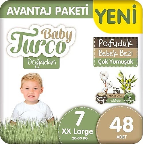 Bebek BezleriBaby Turco Doğadan Avantaj Paket Xxlarge 48 li No:7