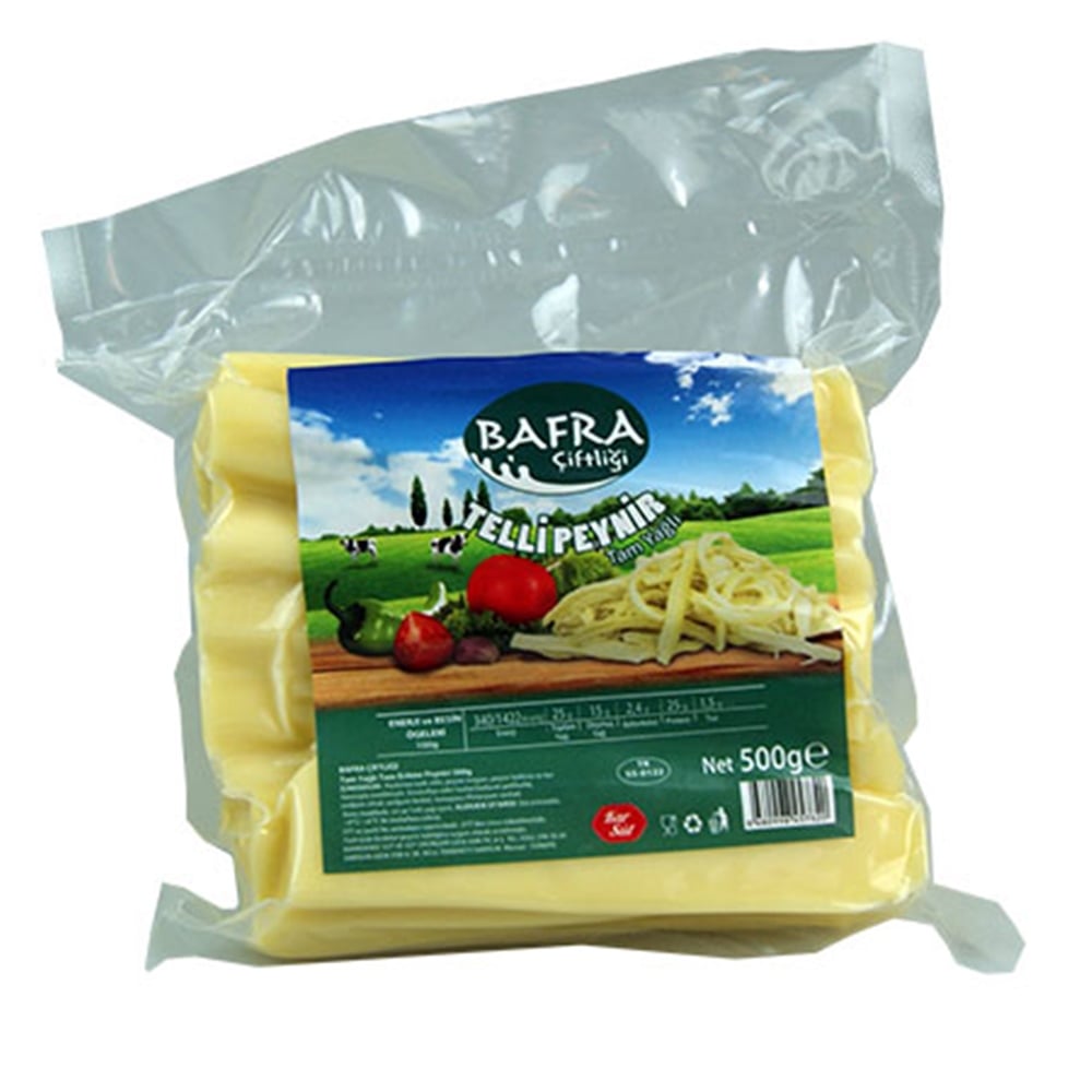 Bafra Çiftliği Telli Peynir 500 gr Tam Yağlı