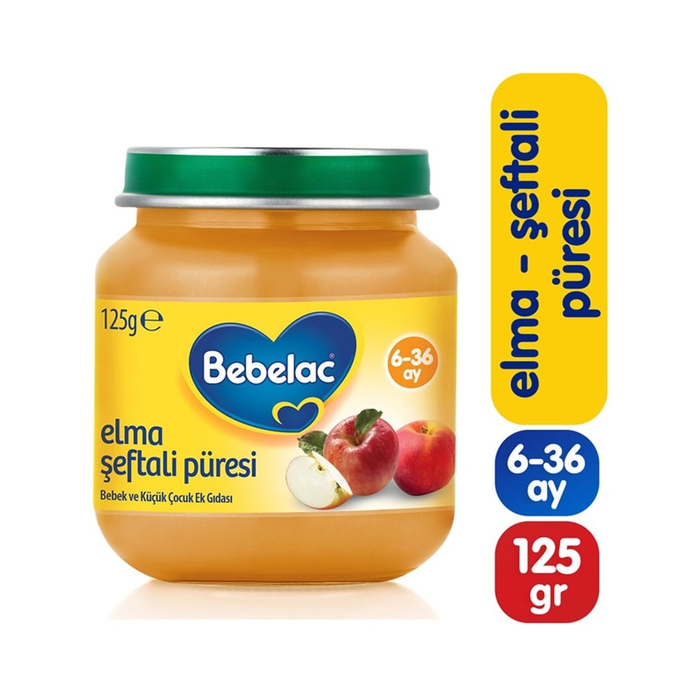Bebelac Püre Şeftali Elma 125 Gr