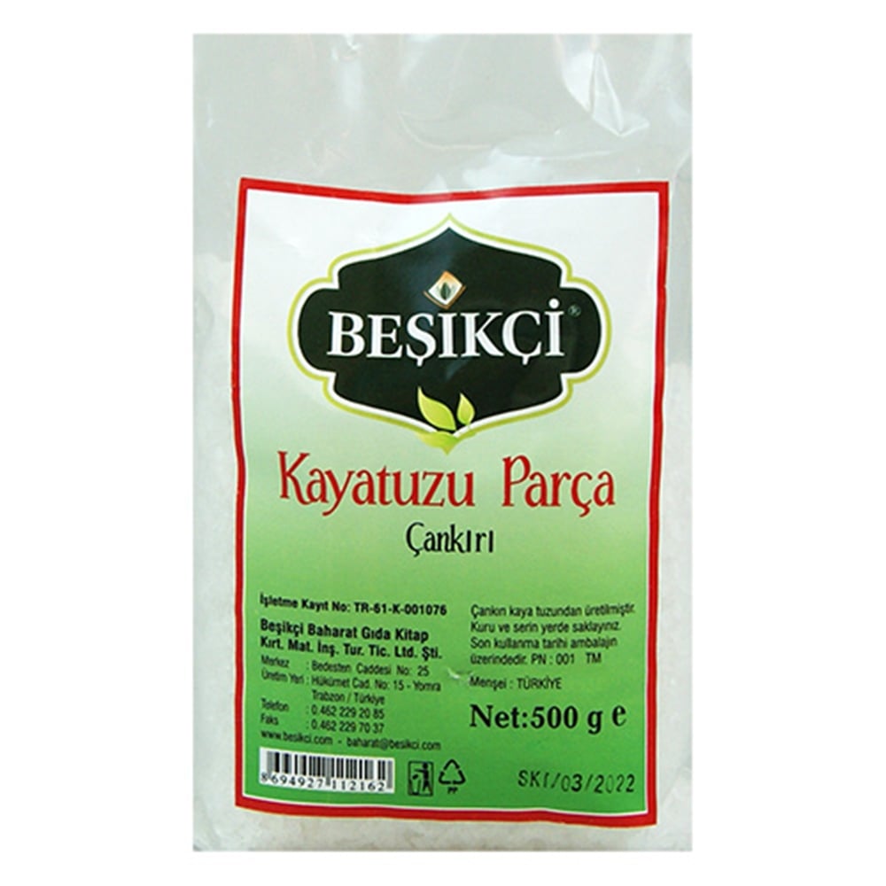 Beşikçi Kaya Tuzu 500 Gr Parça