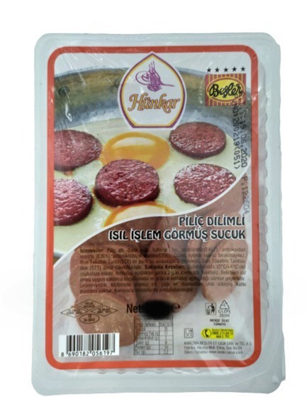 Beşler Hünkar Dilimli Piliç Sucuk 220 Gr