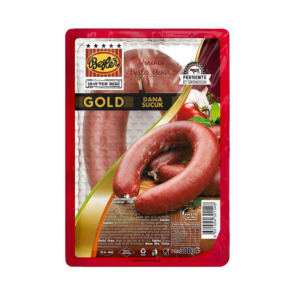 SucukBeşler Sucuk Golde Fermente 300 Gr