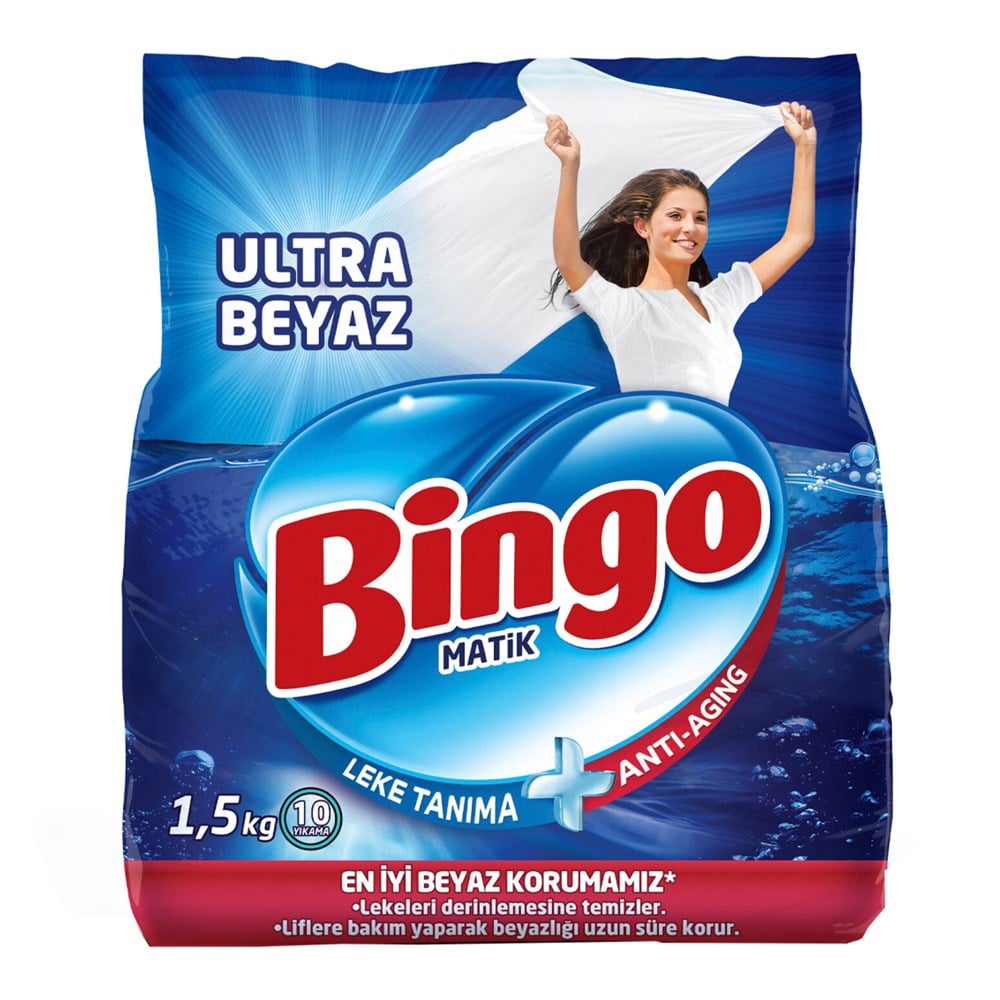 Toz DeterjanBingo Matik Konsantre Ultra Beyaz 1.5 kg