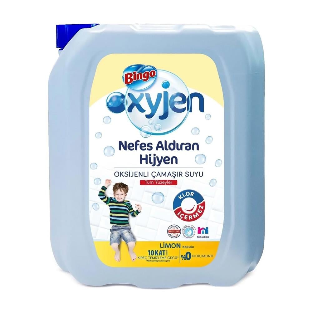 Çamaşır SuyuBingo Oksijen Çamaşır Suyu Limon Kokulu 4 lt
