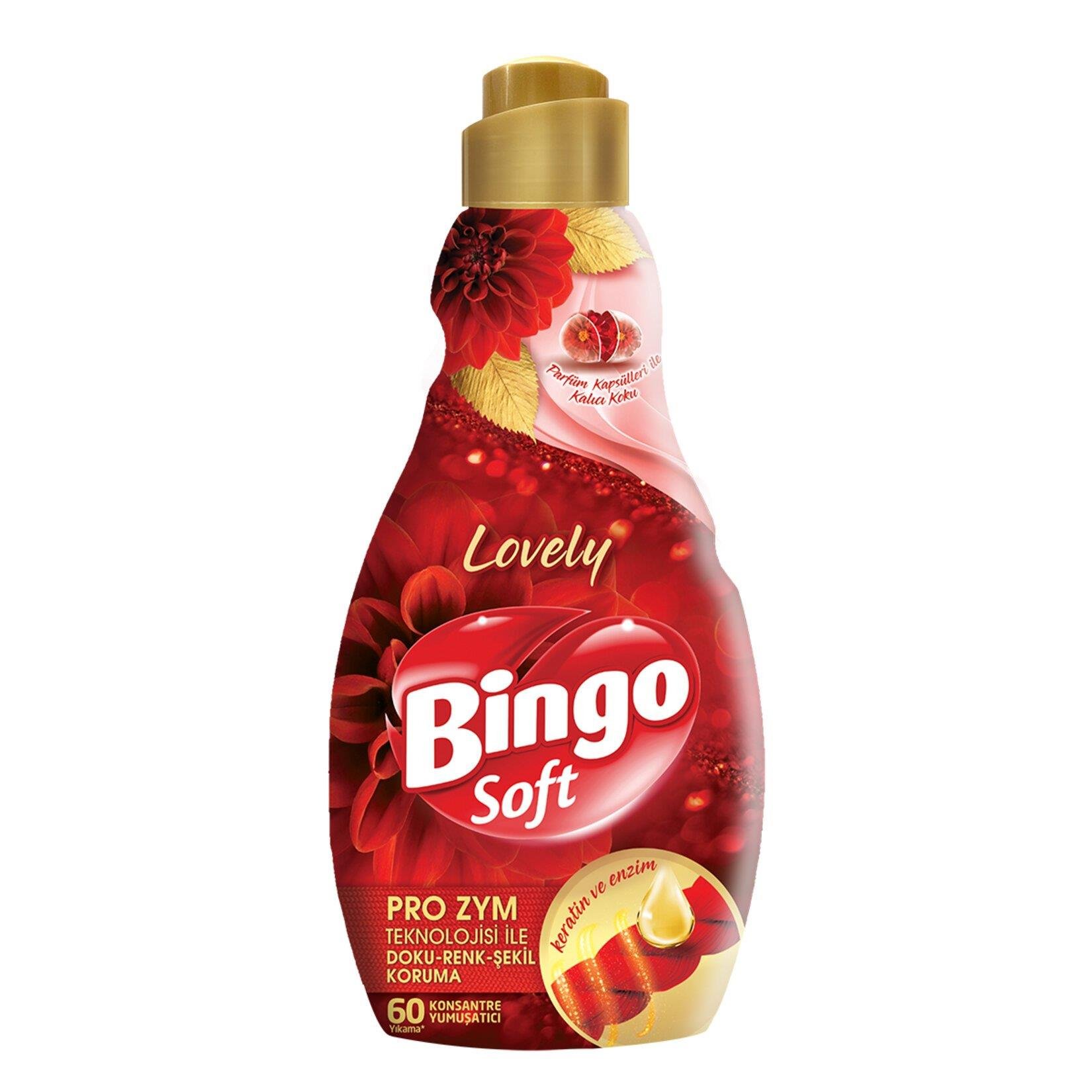 Konsantre YumuşatıcılarBingo Soft Yumuşatıcı Konsantre Lovely 1440 Ml
