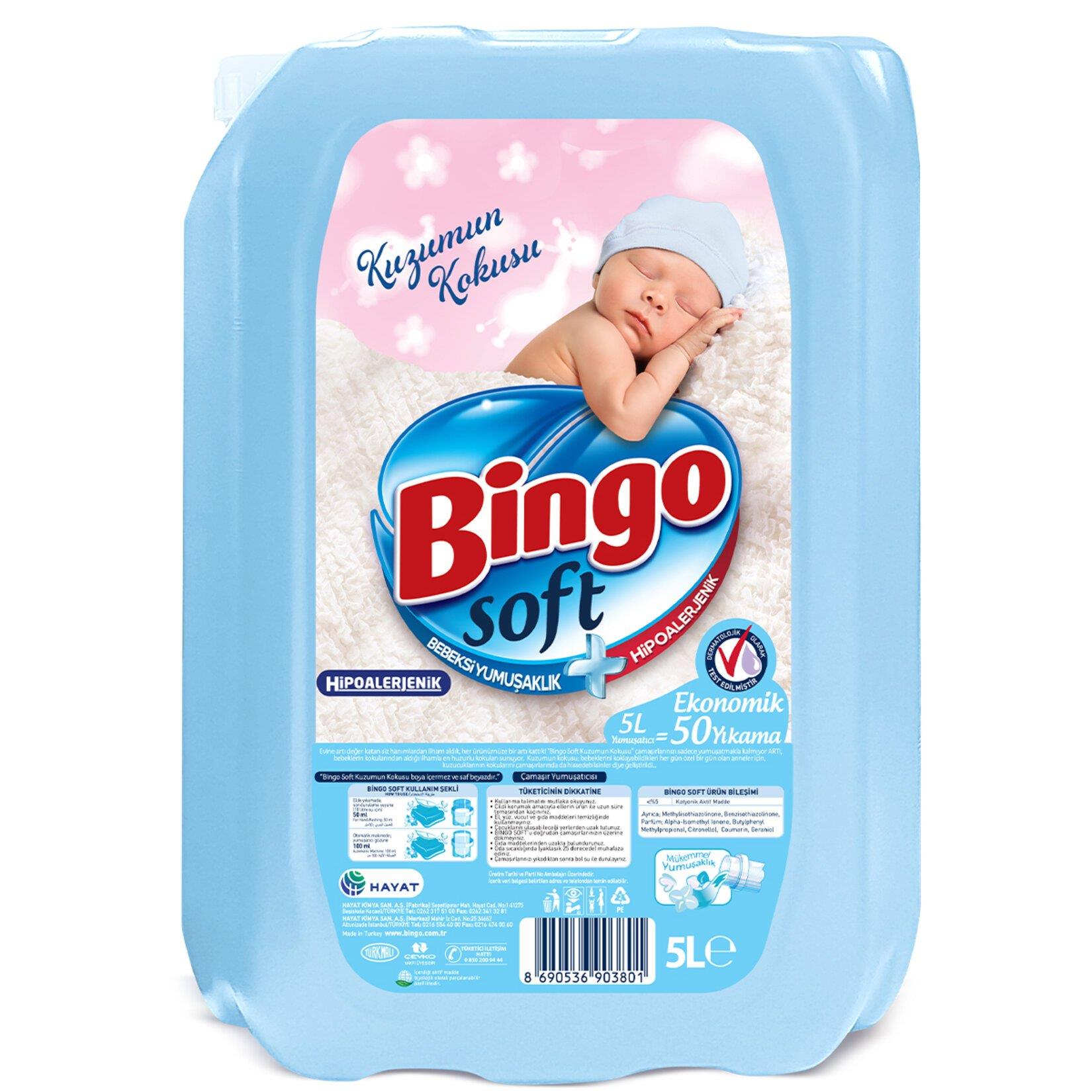 Klasik YumuşatıcılarBingo Soft Yumuşatıcı Kuzumun Kokusu 5 Lt