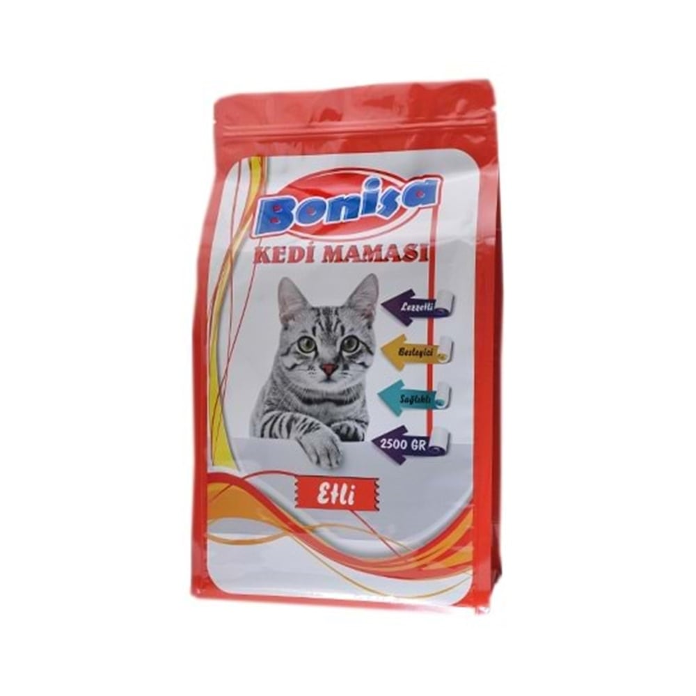Bonisa Kedi Maması Etli 2.5 Kg