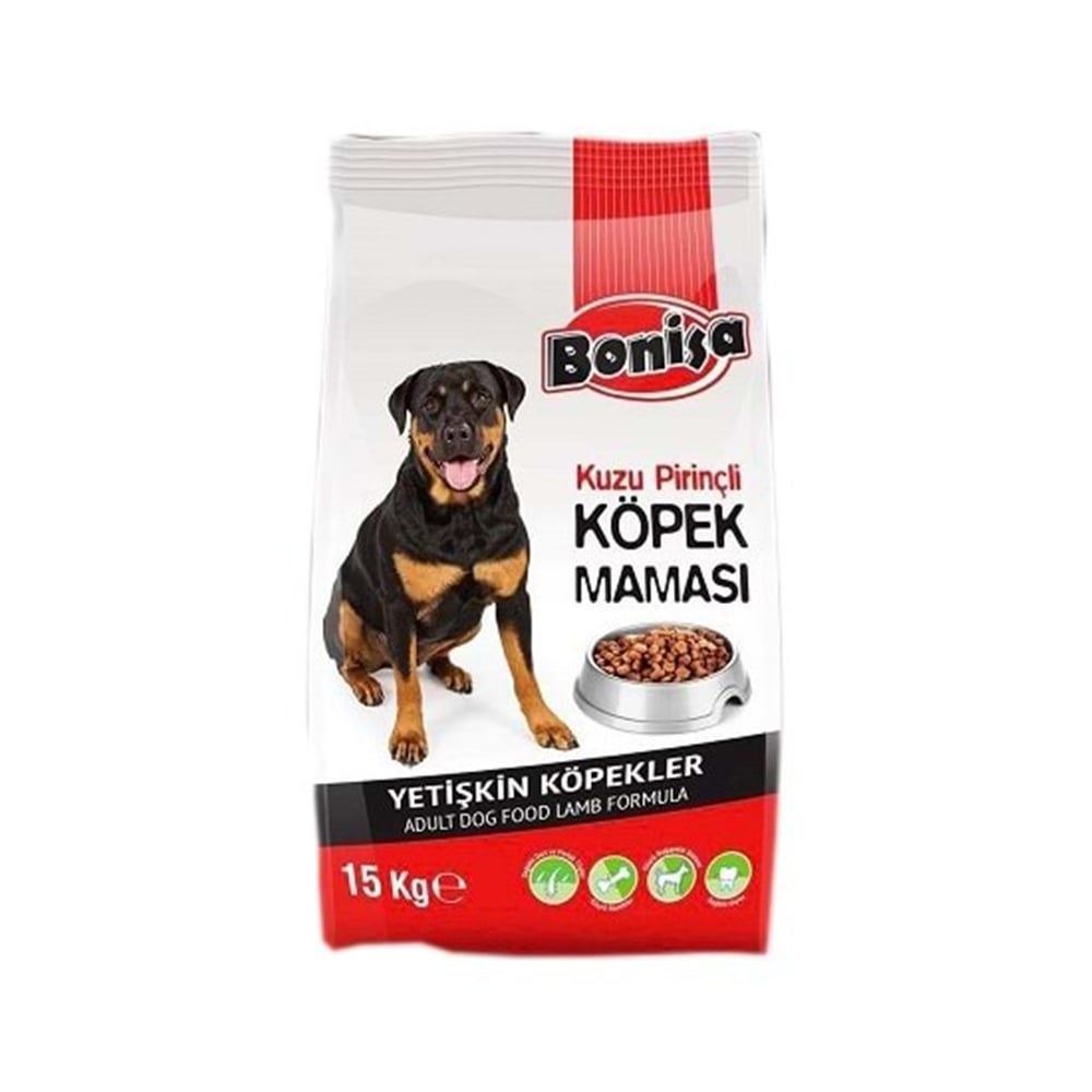 Bonisa Köpek Maması Kuzu Piriç Yetişkin 15 Kg.